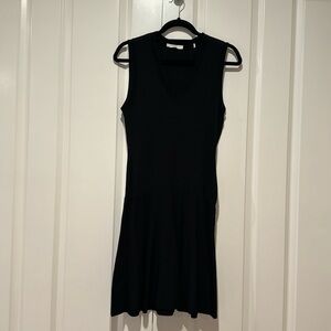 EUC Sandro black drop waist v neck dress. Size 3